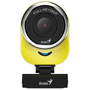 Genius Full HD Webkamera QCam 6000, 1920x1080, USB 2.0, žlutá, Windows 7 a vyšší, FULL HD